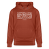 Berliner Spruch-ICK WUNDER MIR-Unisex Bio-Hoodie - Terrakotta