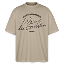 WIR SIND DIE GEILSTEN-Berlin26-Oversized Unisex Bio T-Shirt - Steingrau