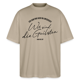 WIR SIND DIE GEILSTEN-Berlin26-Oversized Unisex Bio T-Shirt - Steingrau