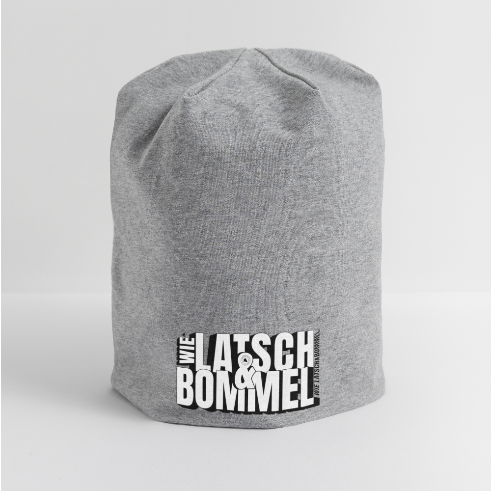 WIE LATSCH UND BOMMEL - Jersey-Beanie - Grau meliert