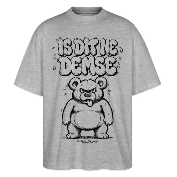 Berlin Shirt-IS DIT NE DEMSE-Oversized Unisex Bio T-Shirt-Sommer in Berlin - Grau meliert