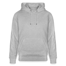 NETT KANN ICK-Unisex Bio-Hoodie-BACKPRINT - Grau meliert