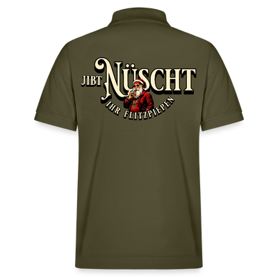 Weihnachten Berlin-JIBT NÜSCHT IHR FLITZPIEPEN-Unisex Bio-Poloshirt PREPSTER - Khaki
