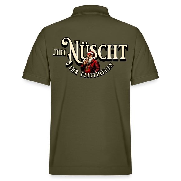 Weihnachten Berlin-JIBT NÜSCHT IHR FLITZPIEPEN-Unisex Bio-Poloshirt PREPSTER - Khaki
