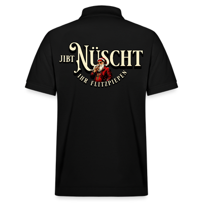 Weihnachten Berlin-JIBT NÜSCHT IHR FLITZPIEPEN-Unisex Bio-Poloshirt PREPSTER - Schwarz