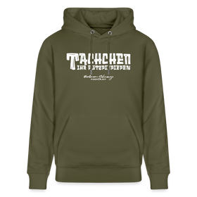 Berliner Begrüssung-TACHCHEN IHR FLITZPIEPEN- Bio-Hoodie - Khaki Grün