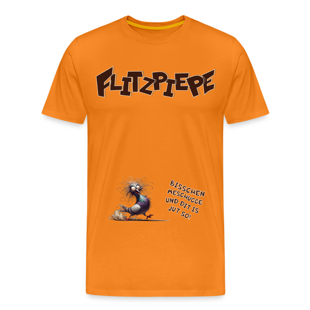 BERLINER FLITZPIEPE - Männer Premium T-Shirt - Orange