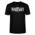 Berliner Spruch-Berliner Lob-Brustprint-NICH ANJESCHISSN is jenuch jelobt-Unisex T-Shirt - Schwarz mit weissem Print
