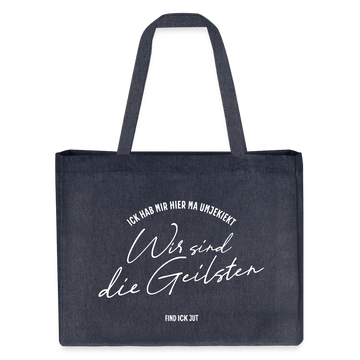 WIR SIND DIE GEILSTEN-Berlin26-Einkaufstasche - midnight Blue