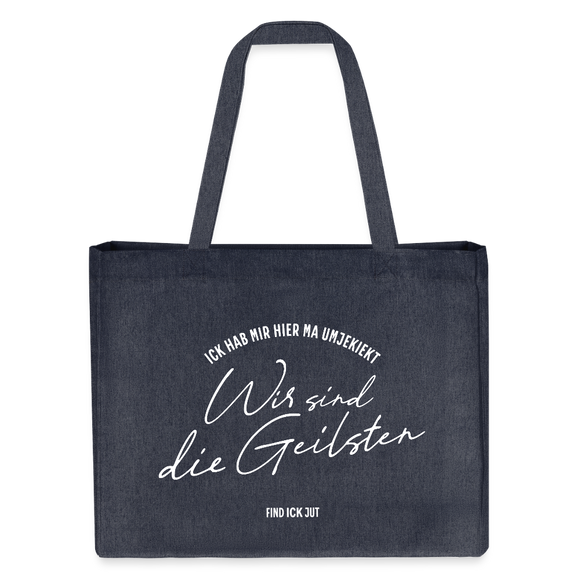 WIR SIND DIE GEILSTEN-Berlin26-Einkaufstasche - midnight Blue