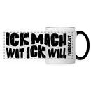 ICK MACH WAT ICK WILL-Panoramatasse - Weiß/Schwarz