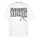 JEH MIR NICH UFFN SENKEL-Oversized Unisex Bio T-Shirt - Weiß