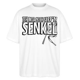 JEH MIR NICH UFFN SENKEL-Oversized Unisex Bio T-Shirt - Weiß