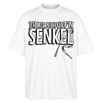 JEH MIR NICH UFFN SENKEL-Oversized Unisex Bio T-Shirt - Weiß
