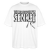 JEH MIR NICH UFFN SENKEL-Oversized Unisex Bio T-Shirt - Weiß
