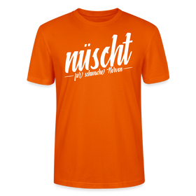 Berlin Shirt-NÜSCHT DARF ICK-Unisex T-Shirt mit Berliner Schnauze - Tieforange
