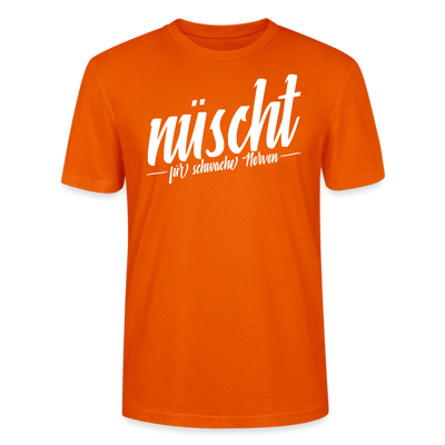 Berlin Shirt-NÜSCHT DARF ICK-Unisex T-Shirt mit Berliner Schnauze - Tieforange