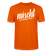 Berlin Shirt-NÜSCHT DARF ICK-Unisex T-Shirt mit Berliner Schnauze - Tieforange