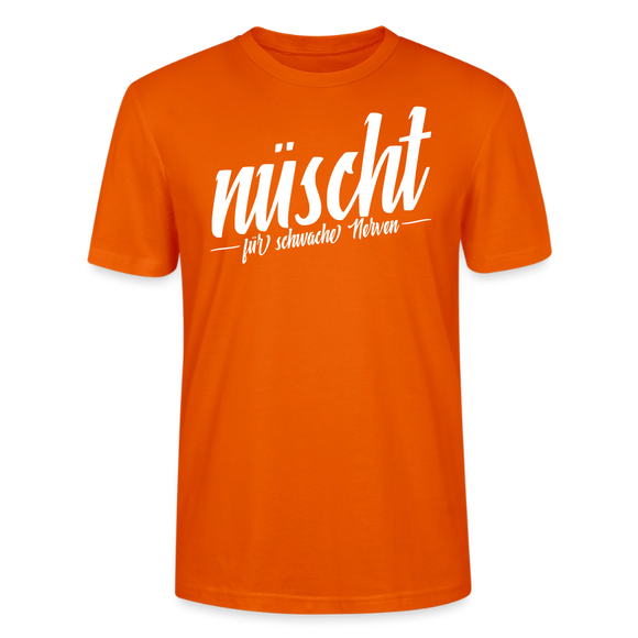 Berlin Shirt-NÜSCHT DARF ICK-Unisex T-Shirt mit Berliner Schnauze - Tieforange