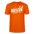 Berlin Shirt-NÜSCHT DARF ICK-Unisex T-Shirt mit Berliner Schnauze - Tieforange