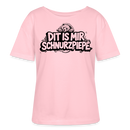 Berliner Bär-DIT IS MIR SCHNURZPIEPE-Rundhals Frauen Bio-T-Shirt - Hellrosa