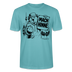 MACH HINNE Berlin T-Shirt – Unisex T-Shirt mit Skyline - Pastelltürkis