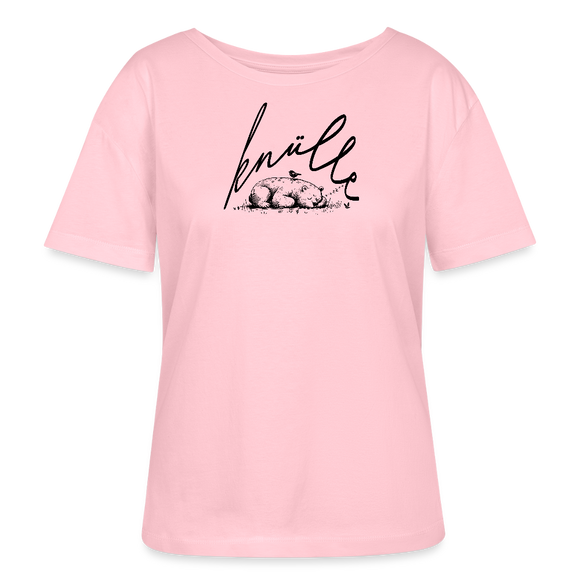 KNÜLLE-Rundhals Frauen Bio-T-Shirt - Hellrosa