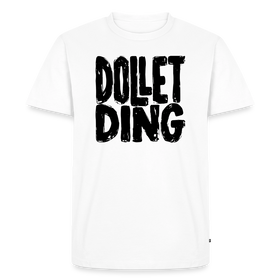 DOLLET DING-Männer Premium T-Shirt - Weiß