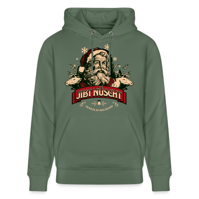 JIBT NÜSCHT - Unisex Bio-Hoodie - Tanngrün