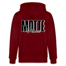 MOTTE UND MAUSI-Unisex Bio-Kapuzenjacke - Burgunderrot