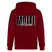 MOTTE UND MAUSI-Unisex Bio-Kapuzenjacke - Burgunderrot