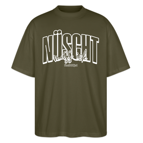 NÜSCHT MUSS ICK 2025-Oversized Unisex Bio T-Shirt - Khaki