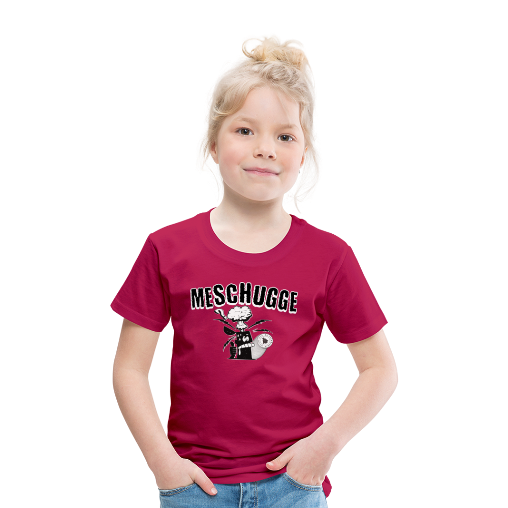 MESCHUGGE - Kinder Premium T-Shirt - dunkles Pink