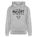 ICK BIN NÜSCHT FÜR SCHWACHE NERVEN-Unisex Bio-Hoodie - Grau meliert