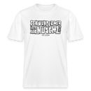 Berliner Spruch-ICK WUNDER MIR-RELAXED FIT Unisex BIO T-Shirt - Weiß