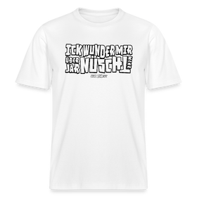 Berliner Spruch-ICK WUNDER MIR-RELAXED FIT Unisex BIO T-Shirt - Weiß