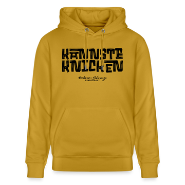 Berliner Schnauze - KANNSTE KNICKEN-Unisex Bio-Hoodie - Ocker