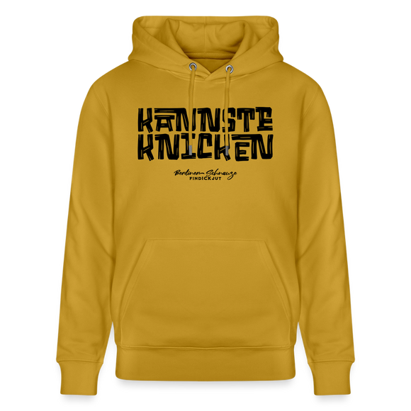 Berliner Schnauze - KANNSTE KNICKEN-Unisex Bio-Hoodie - Ocker
