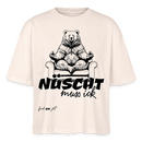 NÜSCHT MUSS ICK-Frauen Boxy Bio-T-Shirt - Naturweiß