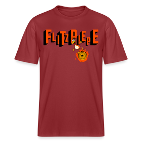 FLITZPIEPE - Relaxed Fit Unisex Bio-T-Shirt - Erdrot