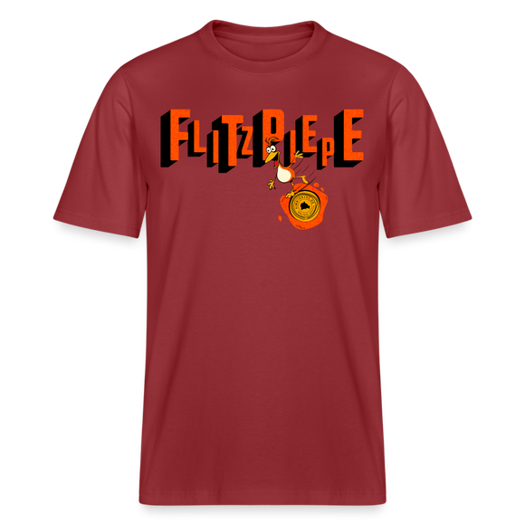 FLITZPIEPE - Relaxed Fit Unisex Bio-T-Shirt - Erdrot