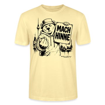 MACH HINNE Berlin T-Shirt – Unisex T-Shirt mit Skyline - Creme