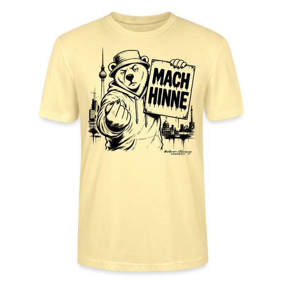 MACH HINNE Berlin T-Shirt – Unisex T-Shirt mit Skyline - Creme
