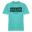 KANNSTE KNICKEN- RELAXED FIT Unisex Organic T-Shirt mit echt Berliner Schnauze - Poolblau