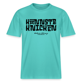 KANNSTE KNICKEN- RELAXED FIT Unisex Organic T-Shirt mit echt Berliner Schnauze - Poolblau
