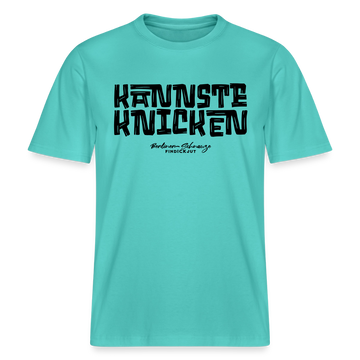 KANNSTE KNICKEN- RELAXED FIT Unisex Organic T-Shirt mit echt Berliner Schnauze - Poolblau