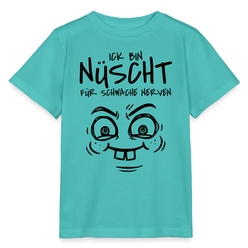 Berlin Shirt- NÜSCHT FÜR SCHWACHE NERVEN-Kinder T-Shirt - Poolblau