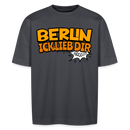 BERLIN ICK LIEB DIR - Unisex Oversize Bio-T-Shirt - Indigoblau
