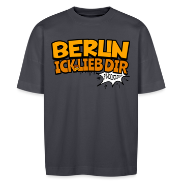 BERLIN ICK LIEB DIR - Unisex Oversize Bio-T-Shirt - Indigoblau