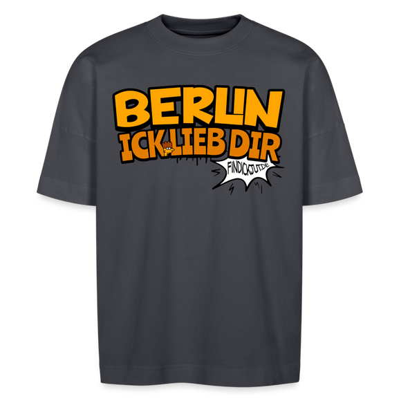 BERLIN ICK LIEB DIR - Unisex Oversize Bio-T-Shirt - Indigoblau